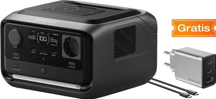 Immagine prodotto EcoFlow POWER STATION RIVER 3 MAX/PLUS WRL 5015601104 (286 Wh, 4.70 kg)