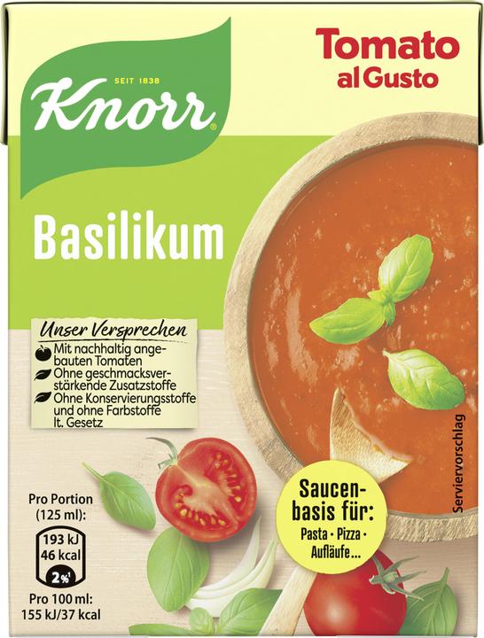 Actual product image Knorr Tomato al Gusto Basilikum (370 g)