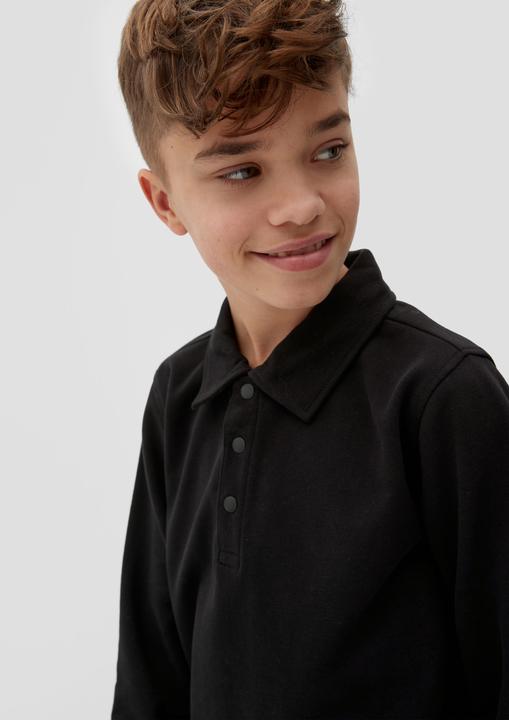 Produktbild s.Oliver Sweatshirt Sweatshirt mit Polokragen (XL)