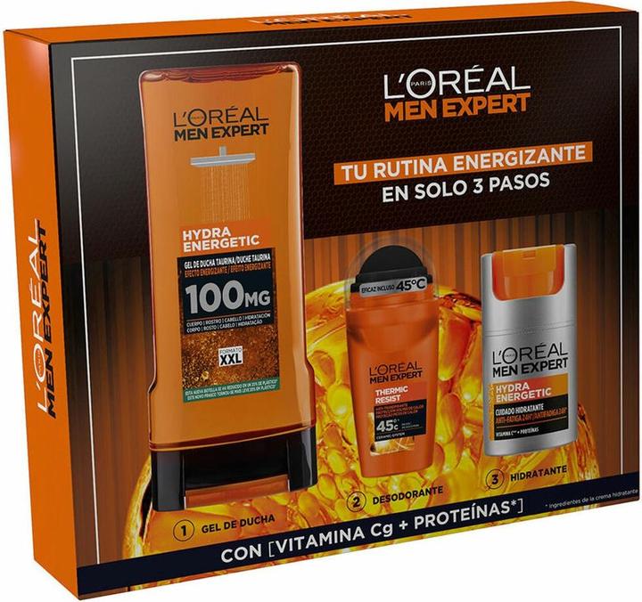 Actual product image L'Oréal Paris L'Oreal Paris Men Expert Hydra Energetic Set 3 Pieces (Body care set, Facial care set)