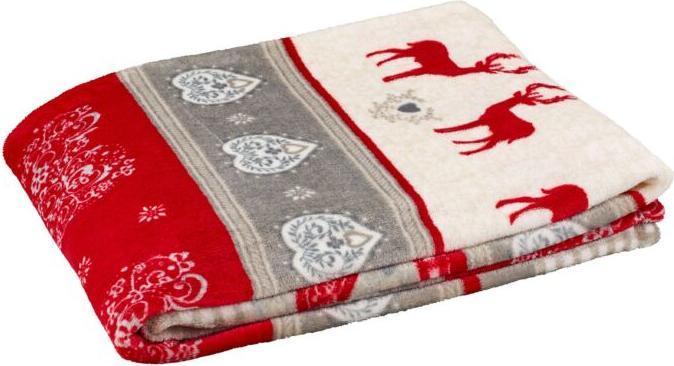 Vedia Fleecedecke «Red» (150 x 200 cm)