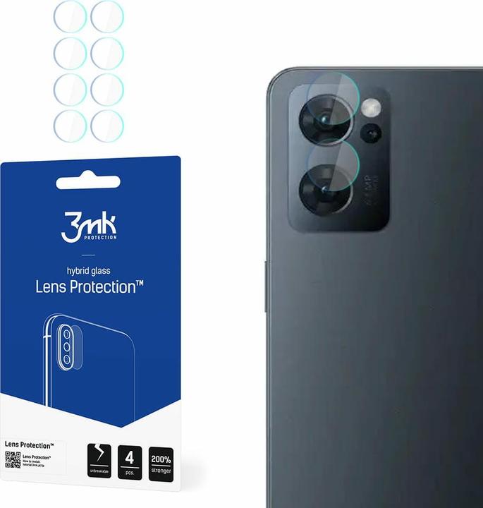 Produktbild 3MK Lens Protect Oppo Reno 7 5G Ochrona na obiektyw aparatu 4szt (1 Stück, Oppo Reno 7 5G)
