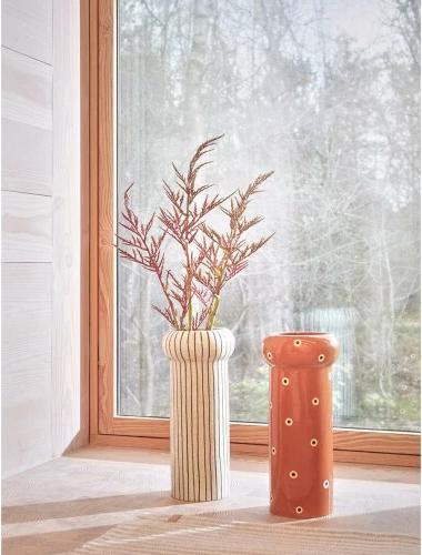 Produktbild Oyoy Vase Aki Hellgrün/Schwarz (1 x, 49 x 23 x 25.5 cm, 28.74 l)