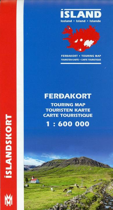 Actual product image Iceland Touring Map 1 : 600 000. ferdakort