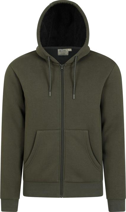 Immagine prodotto Mountain Warehouse Dalton Felpa con Cappuccio e Zip Intera Foderato di Borg Uomo (XS)