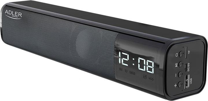 Actual product image Adler AD 1191 Clock Speaker, Black (15 h, USB power delivery)