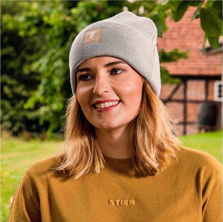 Actual product image Stier Beanie One Size 7gg Ice Grey (One size)