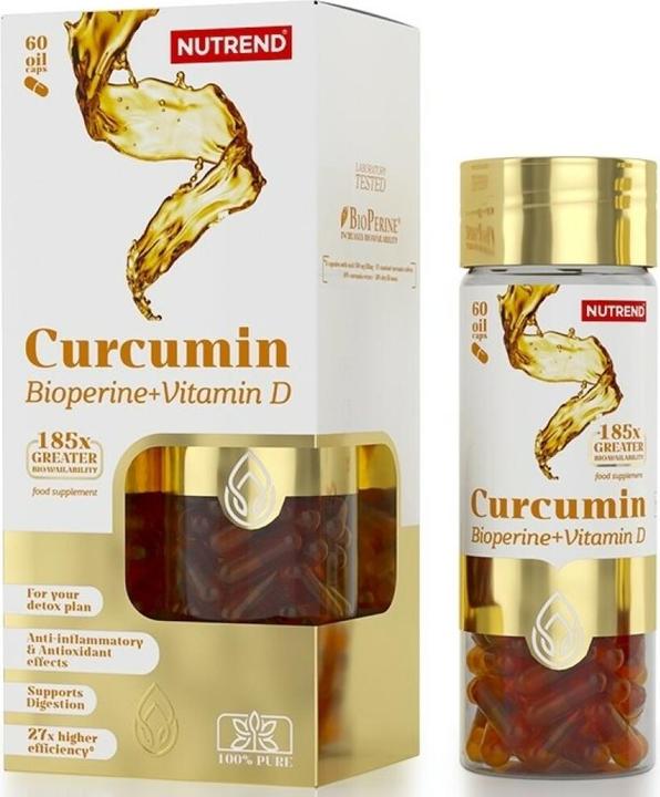 Actual product image Nutrend Curcumin Bioperine Vitamins D (60 pcs., Capsules, 60 g)