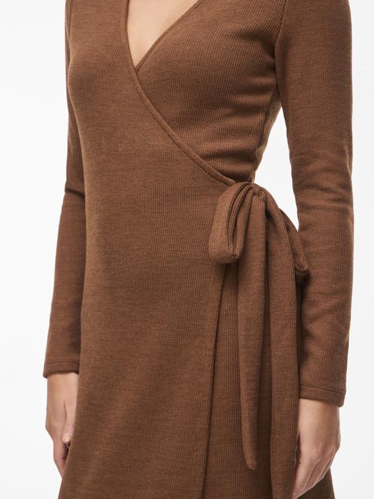 Produktbild Vila VIRAFFI Midi Kleid mit V-Ausschnitt (L)