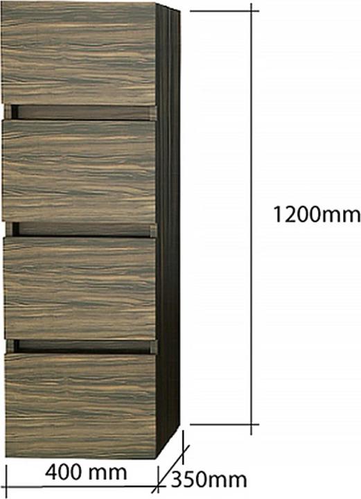 Immagine prodotto Jet-Line Mobile da bagno KUFSTEIN 120x40x35cm (120 x 40 x 35 cm)