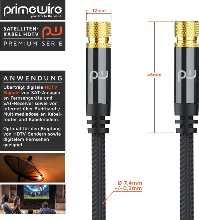 Produktbild Primewire HDTV Satellitenkabel (135 dB, Antennenkabel)