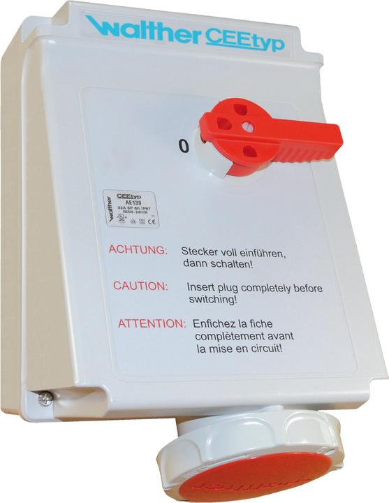 Actual product image Walther Werke WAL AE169406 Wall socket 63A 4P 400V 6h IP67