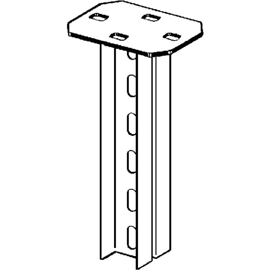 Niedax NIE HDUF50/300 HÃ¤ngestiel Doppel-U-Profil 50x22x300mm feuerverz., Elektronikzubehör + Gehäuse