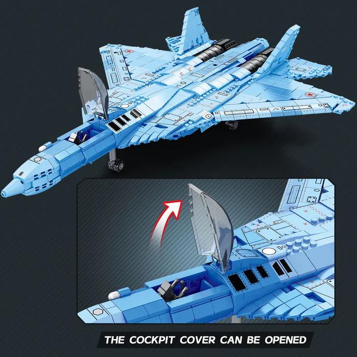 Actual product image ReoBrix SU 57 Sukhoi SU57 Update Version 2024 - SU-57 Sukhoi New Version