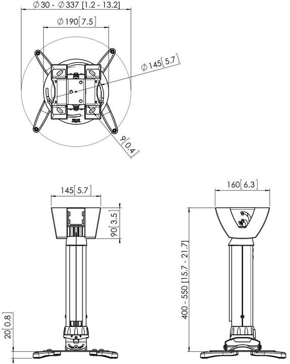 Actual product image Vogels Ppc 1540 (Ceiling)