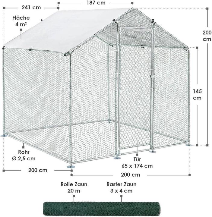 Produktbild Juskys Freilaufgehege