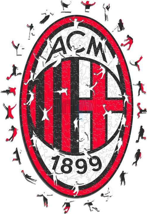 Immagine prodotto Iconic AC Milan - Logo - Puzzle in Legno Taglia L (500 Pezzi) (500 pezzi)