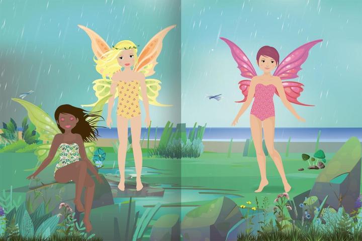 Produktbild Sticker-Anziehpuppen Metallic – Im Feenreich