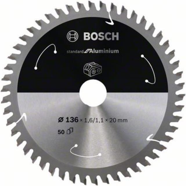 Bosch Professional Zubehör PRO Aluminium cordless circular saw blade, 136 x 1.6 x 20 mm