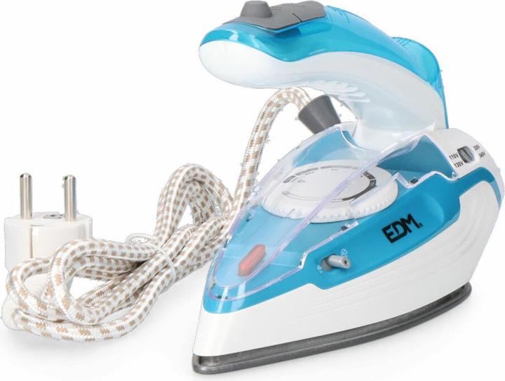 Produktbild EDM Bügeleisen 07305 Blau Weiss 1100 W Unterwegs (1100 W)