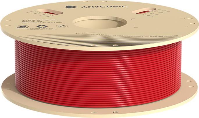 Actual product image Anycubic PLA 1 KG Filament (Red) (PLA, 1000 g, Red)