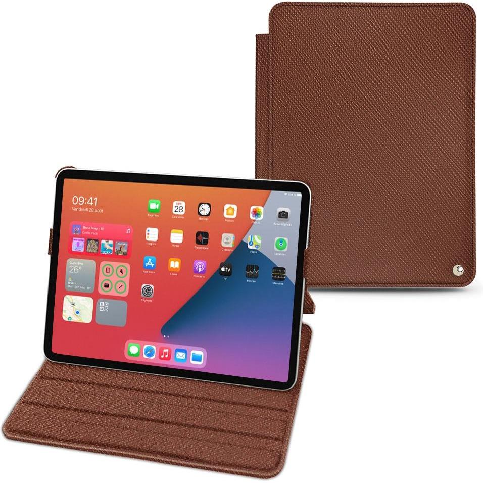 Noreve Lederschutzhülle horizontal (iPad mini 6), Tablet Hülle, Braun