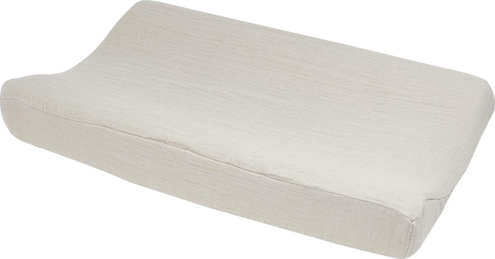 Meyco Baby Uni changing mat cover - pre-washed muslin - greige - 50x70cm (50 x 70 cm)