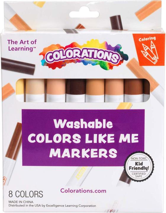 Image du produit Colorations Colorationen - Chubby Filzstifte Hauttöne, 8 Stk. (Multicolore, 8 x)