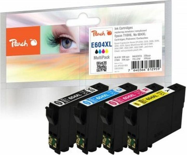 Peach Epson Patrone T10H6, 604XL MultiPack kompatibel (BK)