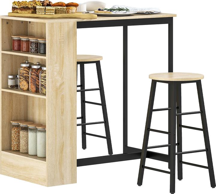 Homcom Bartisch Set (91 x 49 x 91 cm)