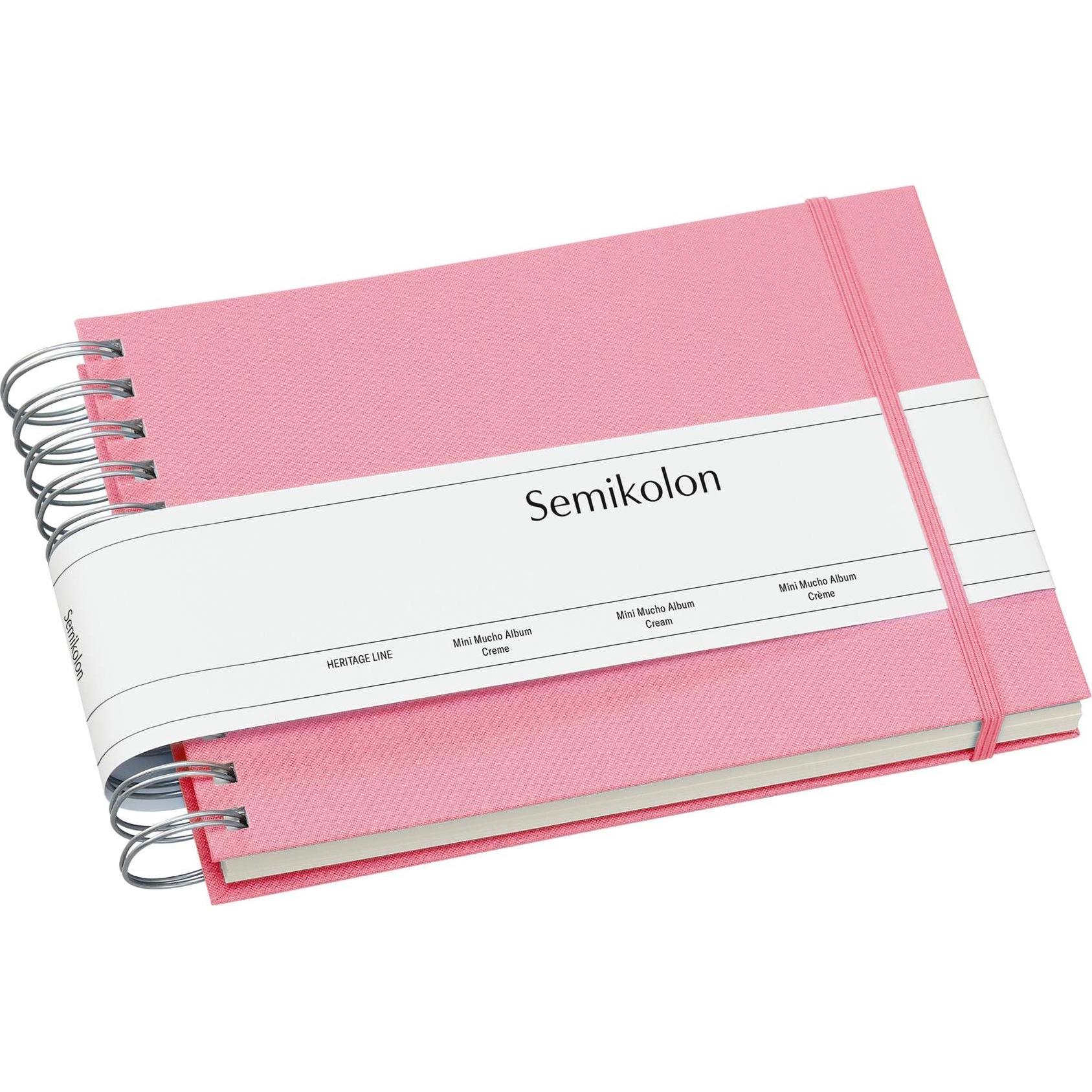 Semikolon, Fotoalbum, Fotoalbum Mini Mucho Rosa. Cremefarbige Seiten (9 x 13 cm)