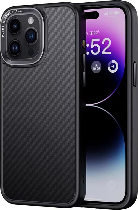 Productafbeelding Comma Hoesje Kevlar Mag voor iPhone 15 Pro Max zwart (Apple iPhone 15 Pro Max)