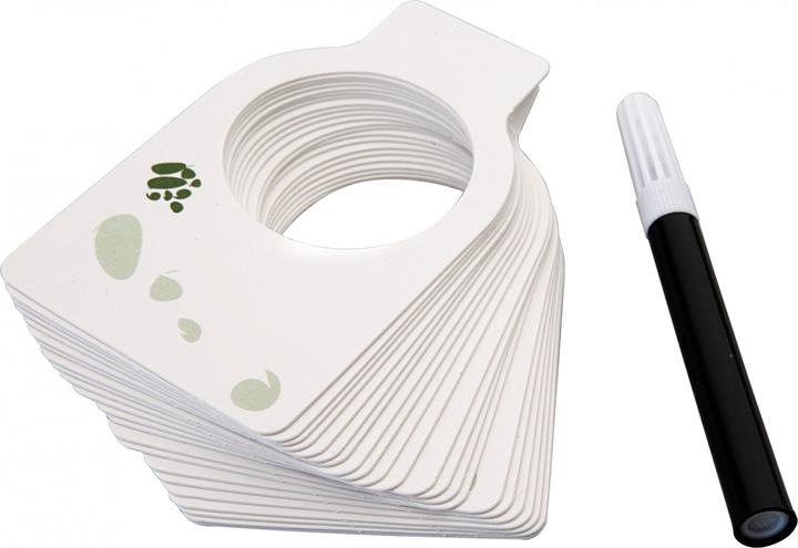 Produktbild Ibili 24 Weinetiketten + Stift Set zum Beschriften von Weinflaschen