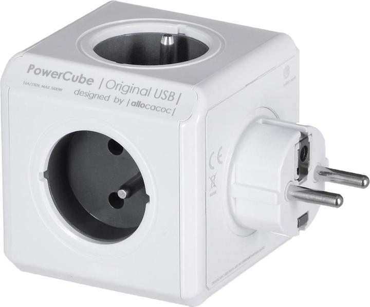 Actual product image Allocacoc PowerCube Original Duo (4 x, CEE 7/5)
