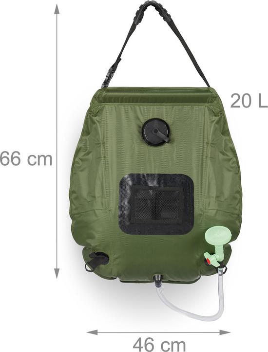 Actual product image Relaxdays Camping shower