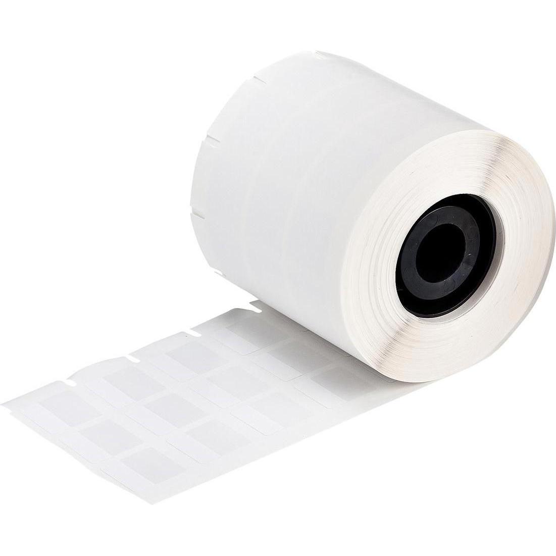 Brady, Etiketten, MNK-BPT-311-427, Vinyl, Weiss/Transparent, selbstlaminierend, 25.40 x 12.70(31.75) mm, 3-bahn