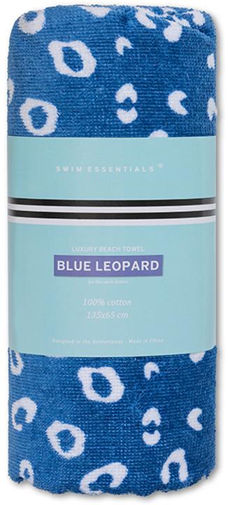 Actual product image Swim Essentials Badetuch Blue Leopard (135 x 65 cm)