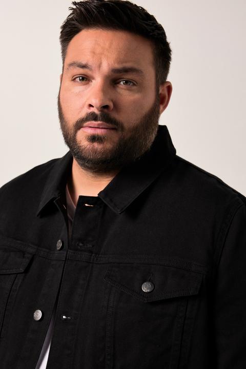 Image du produit Men+ Veste en jean, denim coloré et poches poitrine - jusqu'au 8 XL (8XL)