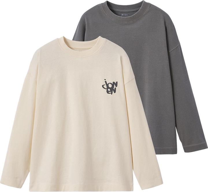 Actual product image Jonen 2er-Pack Shirts Vintage Wash Jungen, Recycling-Baumwolle (128)