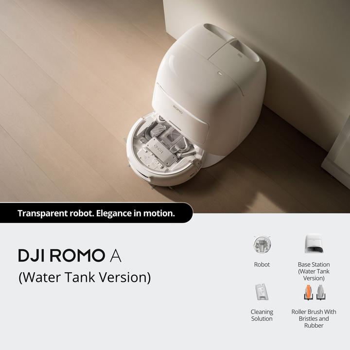 Image du produit DJI Romo A (25000 Pa, Tampons d'essuyage (rotatifs))
