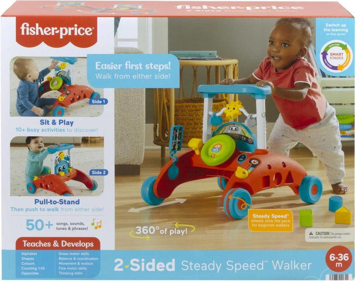 Produktbild Fisher-Price 2-Seiten Auto Lauflernwagen
