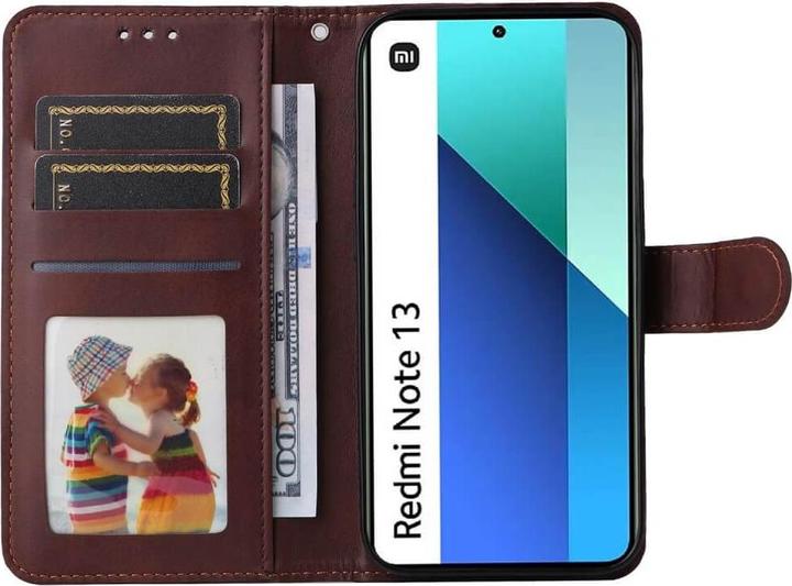 Produktbild Cover-Discount Xiaomi Redmi Note 13 4G - Premium Handyhülle Etui braun (Xiaomi Redmi Note 13 4G)