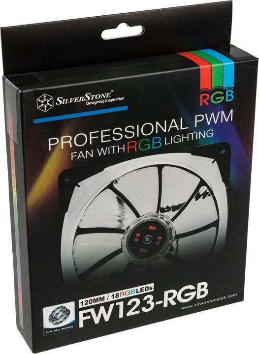 Produktbild Silverstone SST-FW123-RGB, RGB Lüfter (120 mm, 1x)