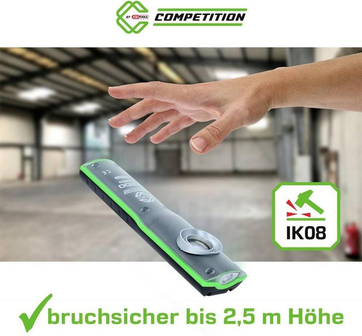Image du produit KS Tools 512.4510 COMPETITION LED-Arbeitsleuchte, dimmbar, 1200 Lumen, mit Lades (1200 lm)