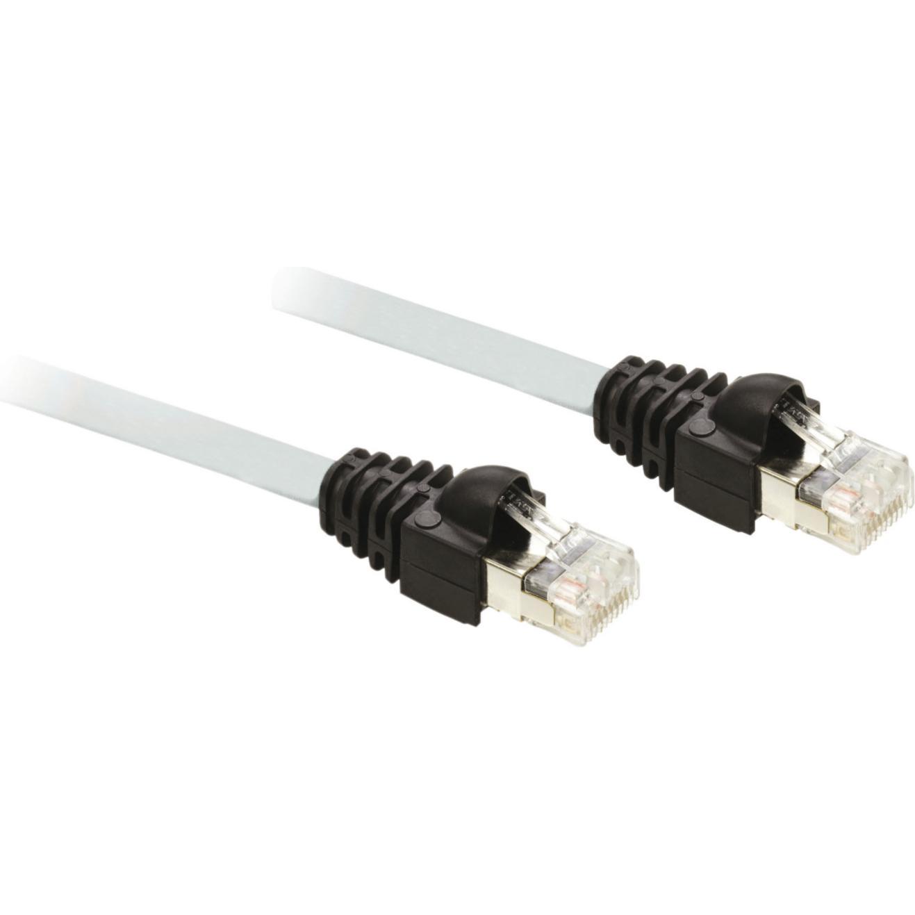 Schneider Electric Ethernet Anschluss-Kabel 490NTW00005 (SFTP, CAT7, 5 m), Netzwerkkabel