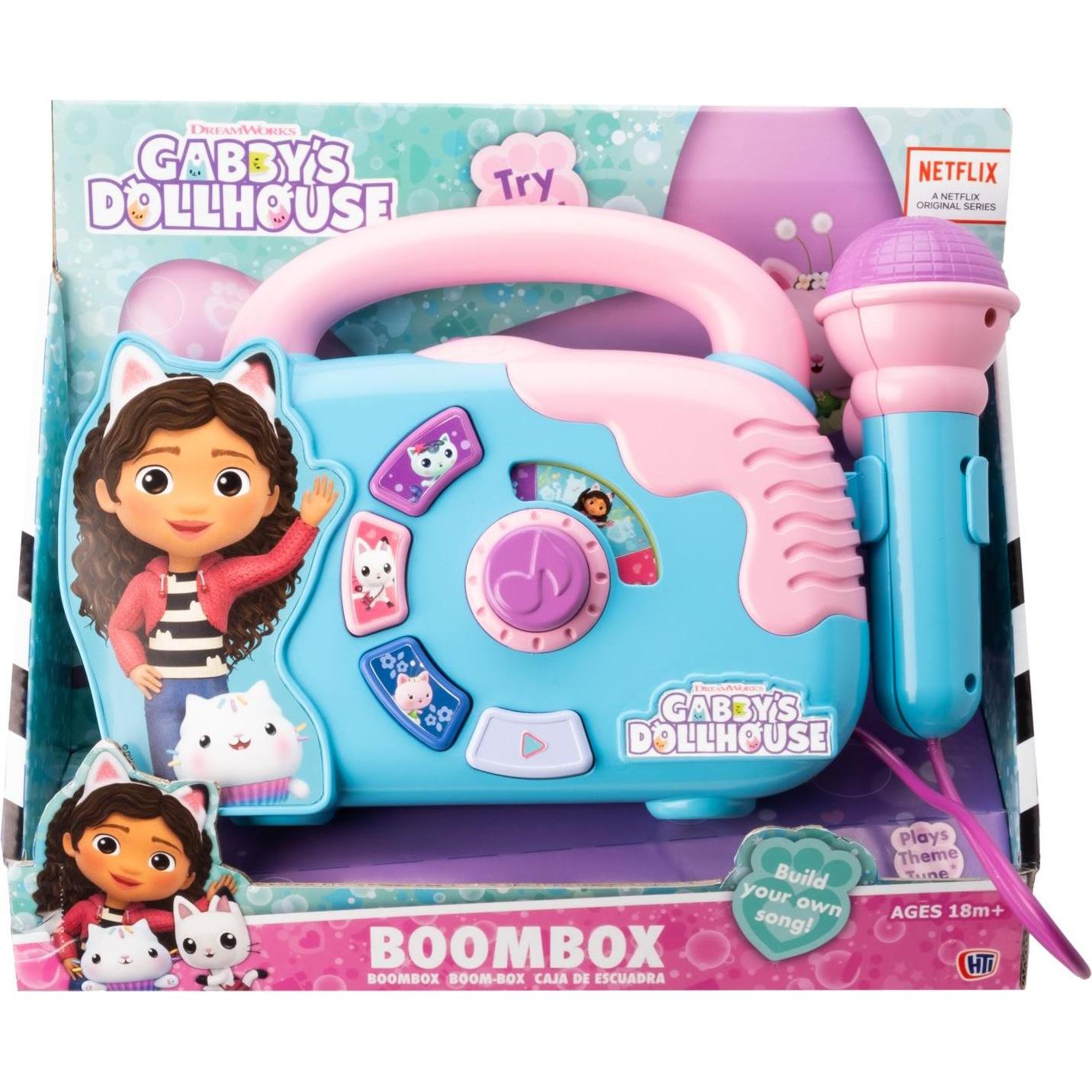 Gabby's Dollhouse Gabby’s Dollhouse - Boombox with Microphone, Lights and Sound (90401)