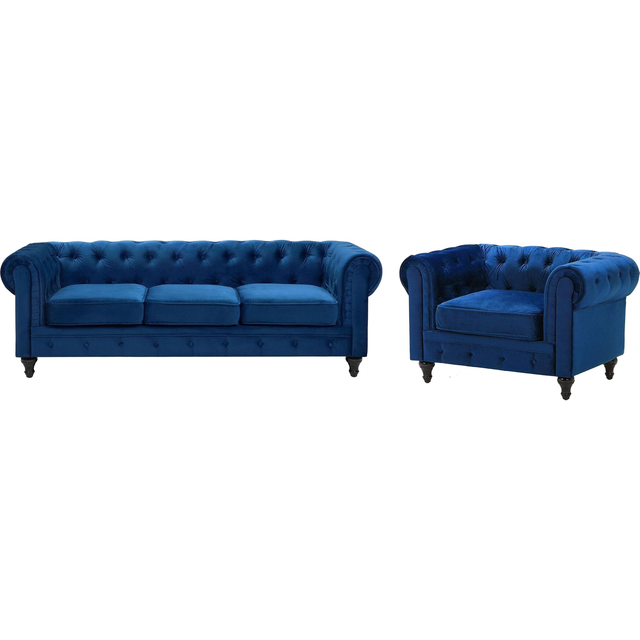 Beliani, Sofa, Chesterfield (Wohnlandschaft)