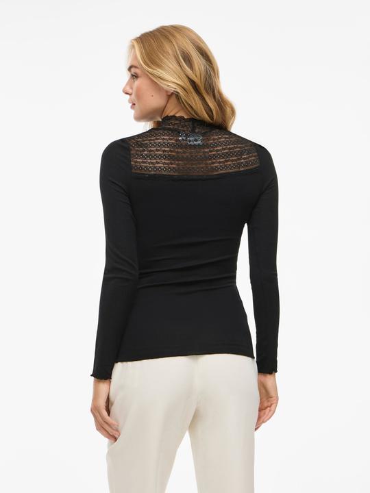 Immagine prodotto Vila VISIA Spitzen Oberteil mit langen Ärmeln (M)