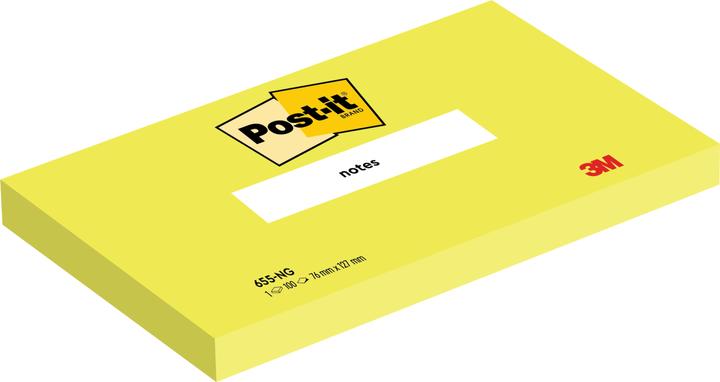 Produktbild Post-it Haftnotizen neongrün (127 x 76 mm)