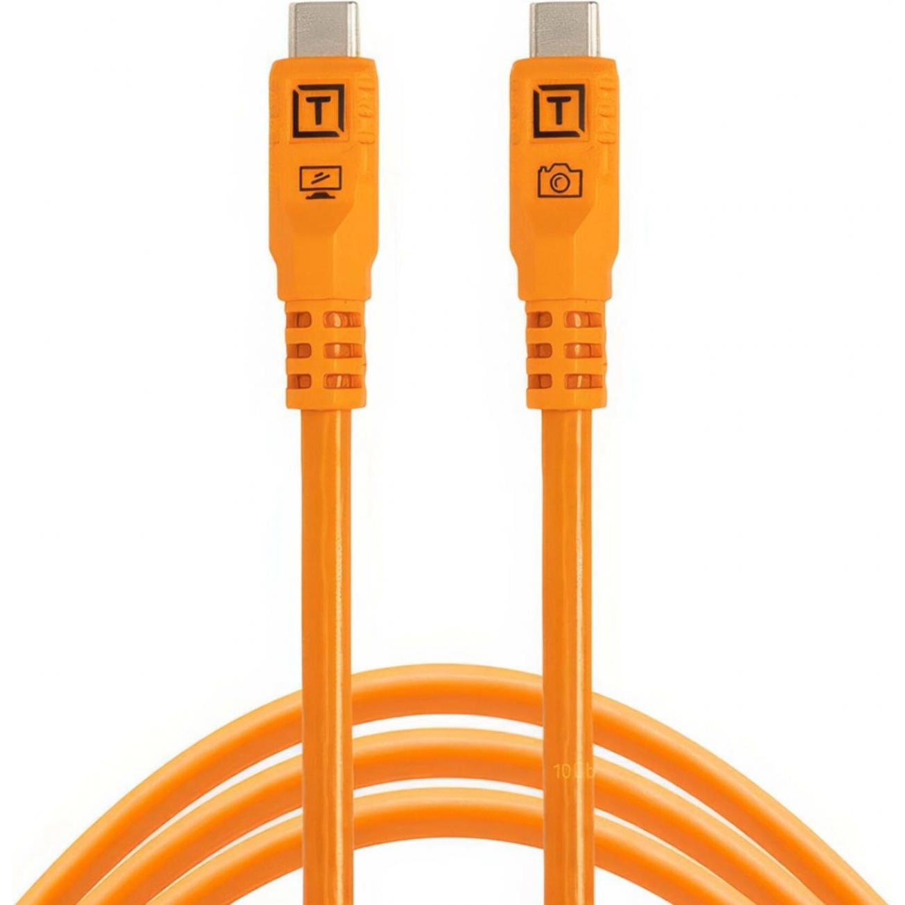 Tether Tools TetherPro USB-C Optima 10G gerade orange 1,8m (1.80 m, USB 3.2 Gen 2), USB Kabel